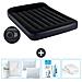 Set Materassino Gonfiabile - 191x137x25 Cm - Blu Scuro - Include Accessori Coordinati - Foto miniatura 1