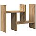Organizzatore da scrivania quercia artigianale 34.5x15.5x35.5 cm legno - Foto miniatura 1