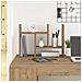 Organizzatore da scrivania quercia artigianale 34.5x15.5x35.5 cm legno - Foto miniatura 2