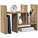 Organizzatore da scrivania quercia artigianale 34.5x15.5x35.5 cm legno - Foto miniatura 3