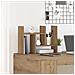 Organizzatore da scrivania quercia artigianale 34.5x15.5x35.5 cm legno - Foto miniatura 4