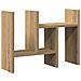 Organizzatore da scrivania quercia artigianale 34.5x15.5x35.5 cm legno - Foto miniatura 7