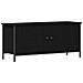 TV Stand in Rovere Nero Rovere Nero Truciolato, Metallo - Foto miniatura 1