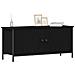 TV Stand in Rovere Nero Rovere Nero Truciolato, Metallo - Foto miniatura 3