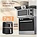 FRIGGITRICE AD ARIA Turbo Tower Pro Smart, 2630W, 10,8 Litri con Rivestimento Ceramico, Doppia Resistenza, Cottura a 3 Livelli, 7 Funzioni, 2 Motori DC, Wifi e Connessione APP - Foto miniatura 9