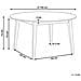 Tavolo Da Pranzo Huntley Rovere Chiaro 140 Cm 140 Cm - Foto miniatura 7