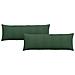 Cuscini da Divano 2 pcs Verde Scuro 120 x 40 cm - Foto miniatura 1