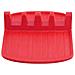 Porta Cucchiaio Compatto In Silicone Antiscivolo 15x14 Cm, Rosso - Foto miniatura 2