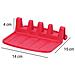 Porta Cucchiaio Compatto In Silicone Antiscivolo 15x14 Cm, Rosso - Foto miniatura 5