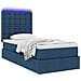 Letto con contenitore e LED con led Blu 100 x 200 cm Poliestere - Foto miniatura 3