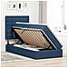 Letto con contenitore e LED con led Blu 100 x 200 cm Poliestere - Foto miniatura 4