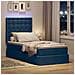 Letto con contenitore e LED con led Blu 100 x 200 cm Poliestere - Foto miniatura 5