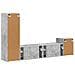 Set mobile TV 4 pcs Grigio cemento Legno multistrato - Foto miniatura 9