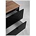 | Mobile sottolavabo 120 cm - Noir Mat - Mobili bagno - Mobili bagno - Mobile sottolavabo - Piano di lavoro marrone - Foto miniatura 7