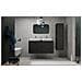 | Mobile sottolavabo 120 cm - Noir Mat - Mobili bagno - Mobili bagno - Mobile sottolavabo - Piano di lavoro marrone - Foto miniatura 10