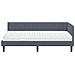 Struttura Letto Angolare con Materasso 2 pcs Grigio Velluto - Foto miniatura 5