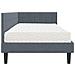 Struttura Letto Angolare con Materasso 2 pcs Grigio Velluto - Foto miniatura 8