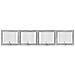Cancello per cani con supporti 4 pcs Grigio Sonoma 100 x 80 cm - Foto miniatura 1