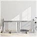 Cancello per cani con supporti 4 pcs Grigio Sonoma 100 x 80 cm - Foto miniatura 2