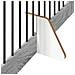 Cancello per cani con supporti 4 pcs Grigio Sonoma 100 x 80 cm - Foto miniatura 7