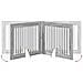 Cancello per cani con supporti 4 pcs Grigio Sonoma 100 x 80 cm - Foto miniatura 8