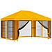 Gazebo da giardino con pareti laterali 4 × 3 m Giallo - Foto miniatura 1