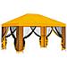 Gazebo da giardino con pareti laterali 4 × 3 m Giallo - Foto miniatura 4