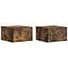 Mobiletto da notte a muro 2 pcs Rovere Fumo 49 x 34,5 x 20 cm - Foto miniatura 1