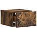 Mobiletto da notte a muro 2 pcs Rovere Fumo 49 x 34,5 x 20 cm - Foto miniatura 3