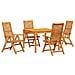 Set da Pranzo per Giardino 5 pcs Marrone - Foto miniatura 1