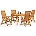 Set da Pranzo per Giardino 5 pcs Marrone - Foto miniatura 3