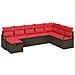 Set di divani con cuscino 6 pcs polyrattan - Foto miniatura 1
