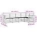 Set di divani da esterno 5 pcs Bianco 247 x 128,5 x 73 cm - Foto miniatura 7