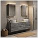 Set di mobili per il bagno 5 pcs Sonoma grigio - Foto miniatura 2