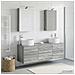 Set di mobili per il bagno 5 pcs Sonoma grigio - Foto miniatura 4
