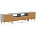 Mobile TV LED a 5 pezzi Sonoma grigio Legno ingegnerizzato - Foto miniatura 3