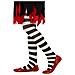 Collant Per Bambini A Righe Bianche E Nere Halloween 4 A 6 Anni - Foto miniatura 1
