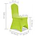 Fodera Elastica Per Sedie 4 Pz. Verde - Foto miniatura 6