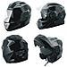 Casco Modulare Apribile Moto Touring Sport Visiera Parasole Nero Xl - Foto miniatura 1
