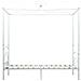Letto A Baldacchino Bianco In Metallo 90x200 Cm - Foto miniatura 4