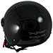 Backline Casco Lucido Jet Visiera Antigraffio Nero Ece 22-05 Taglia L - Foto miniatura 3