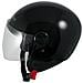 Backline Casco Lucido Jet Visiera Antigraffio Nero Ece 22-05 Taglia L - Foto miniatura 5