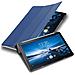 Custodia Per Tablet Compatibile Con Lenovo Tab P10 (10.1"" Zoll) In Blu Scuro Jersey - Coperchio Protettiva Ultra Sottile Con Funzione Auto Wake Up E Stand - Foto miniatura 1