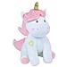 023755 Unicorno Peluche + / 24 Centimetri Musicale E Luminosa Bianco Rosa - Foto miniatura 6