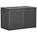 Baule Da Giardino 180 L Nero In Rattan Pp - Foto miniatura 1