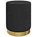 Sgabello Rotondo Con Contenitore Nero In Velluto - Foto miniatura 2