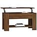 Tavolino Salotto Rovere Marrone 101x49x52 Cm Legno Multistrato - Foto miniatura 4