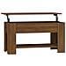 Tavolino Salotto Rovere Marrone 101x49x52 Cm Legno Multistrato - Foto miniatura 1