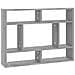Mensola A Muro Grigio Sonoma 75x16x55 Cm In Legno Multistrato - Foto miniatura 2