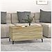 Tavolino Salotto Rovere Sonoma 90x44,5x45 Cm Legno Multistrato - Foto miniatura 2